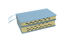 Load image into Gallery viewer, Spanish: Powder Blue Holy Bible & Triple Combination - Gold Fore-Edge | Spanish LDS Triple Combination & Bible Scriptures