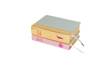 Load image into Gallery viewer, Premium - Holy Bible & Triple Combination - Regular - Metallic Gold and Pearlized Blue & Metallic Light Pink and Pearlized Mint | Custom LDS Scriptures is the best source for colored scriptures