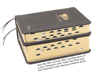 Load image into Gallery viewer, Deluxe: New Testament with Triple Combination (book 1), Old Testament with references (book 2)