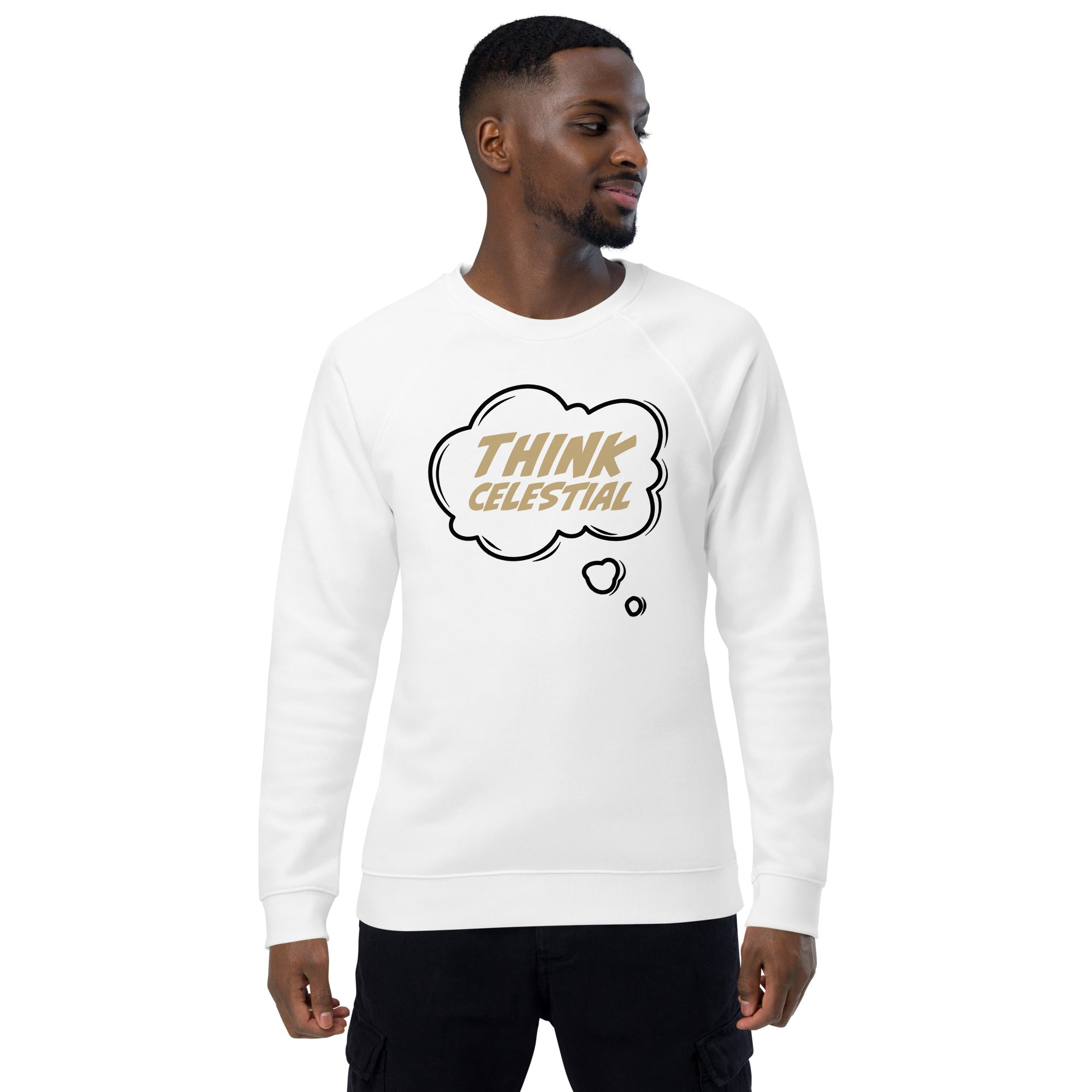 Think Celestial | Unisex organic raglan sweatshirt