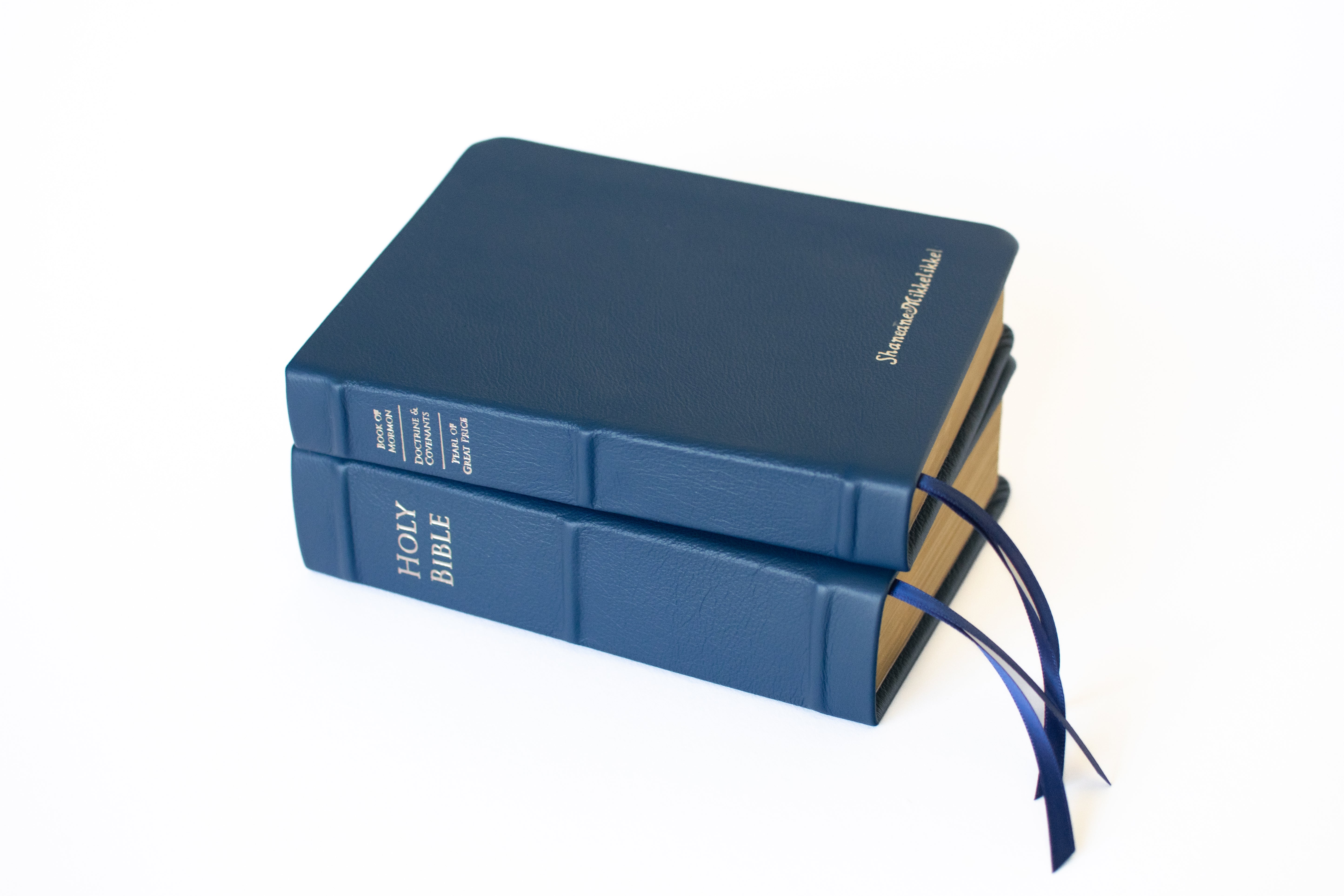 Premium - Holy Bible & Triple Combination - Regular - BYU Blue | Custom LDS Scriptures is the best source for colored scriptures | 16,300+ Colored Scripture Options