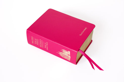 Premium Quad - Regular - Hot Pink | Custom LDS Scriptures is the best source for colored scriptures | 16,300+ Colored Scripture Options
