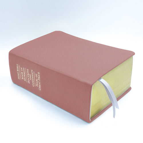 Basic Quad  Desert Pink Colored LDS Scriptures | Customizable Scriptures