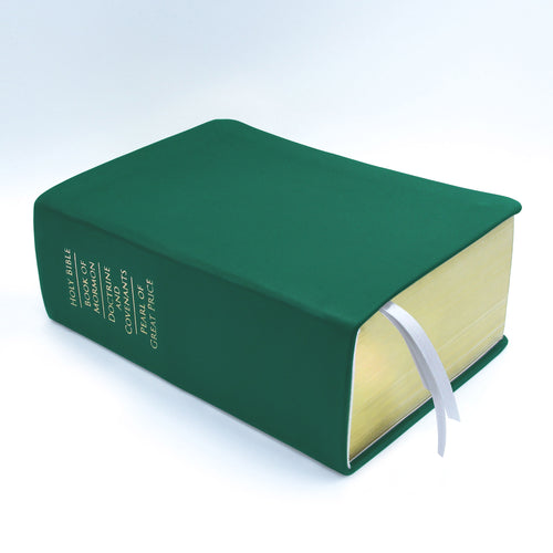 Basic Quad Emerald Green Colored LDS Scriptures | Custom Scriptures