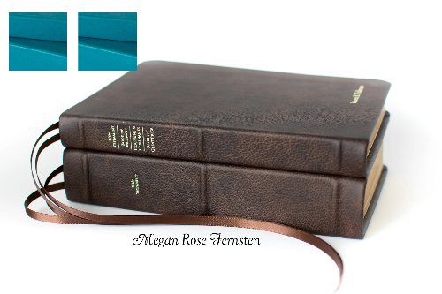 Deluxe: New Testament with Triple Combination (book 1), Old Testament with references (book 2)