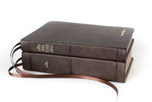 Load image into Gallery viewer, Deluxe Antique-Colored New Testament with Triple Combination &amp; Old Testament | Custom New Testament | LDS Triple Combination
