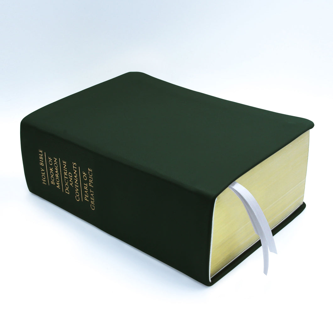 Basic: Quad - Forest Green Colored Scriptures - Colored Scriptures by Custom LDS Scriptures