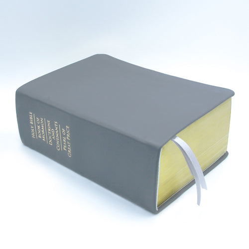 Basic: Quad - Gray Colored Scriptures - Colored Scriptures by Custom LDS Scriptures
