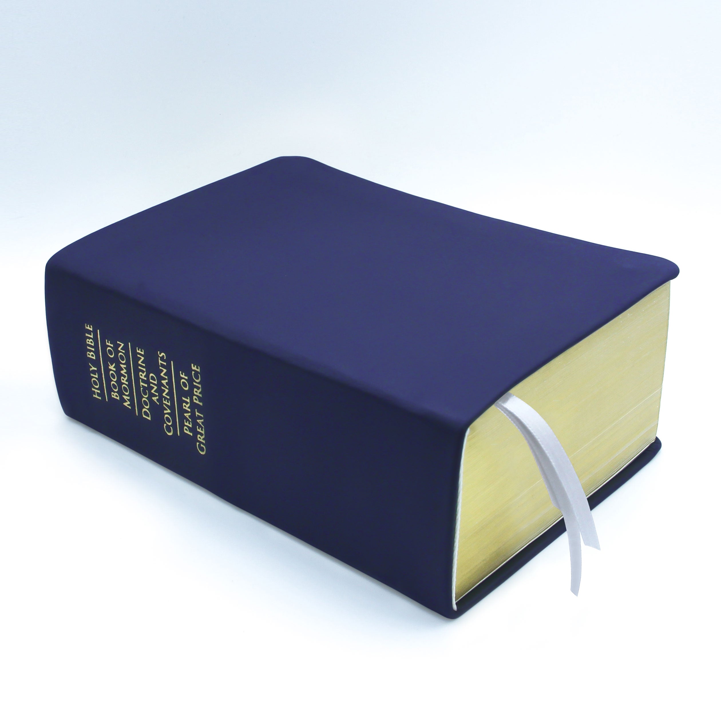 Basic Quad Royal Blue Colored LDS Scriptures | Customizable