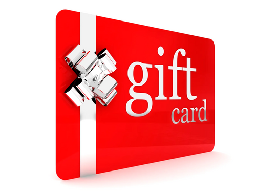 Red Gift Card with Silver Bow | Gift Card | Custom LDS Scriptures | Custom Scriptures for the Family | Gifting a Custom Book of Mormon | Colored LDS Scriptures | LDS Gift Code